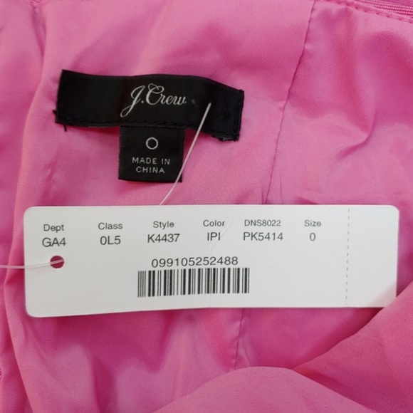 J. Crew Pink Sleeveless Dress Style K4437 Size 0 - Picture 4 of 13